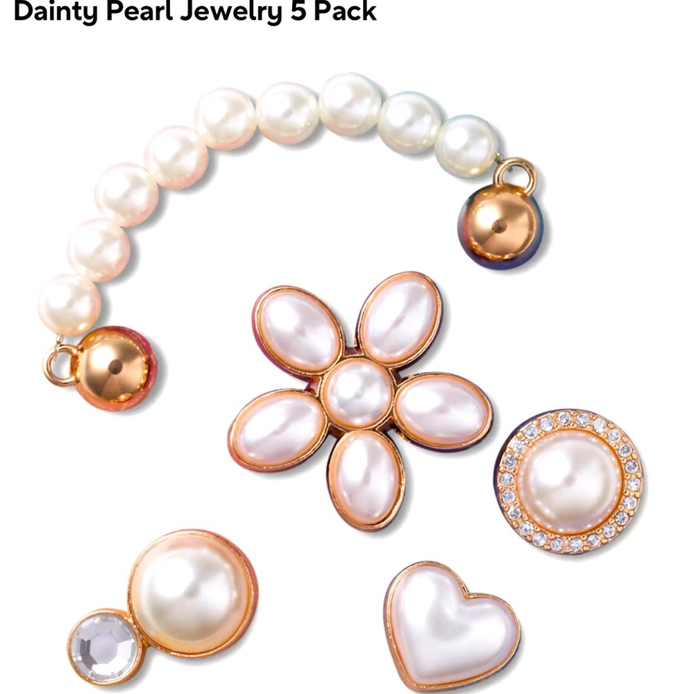 Crocs Dainty Pearl Jewelry - 5 Pack NWOT